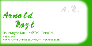 arnold mozl business card